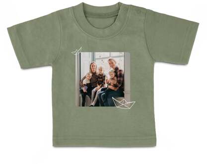YourSurprise Baby shirt bedrukken - Korte mouw - Groen - 86/92