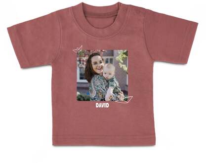 YourSurprise Baby shirt bedrukken - Korte mouw - Roze - 86/92