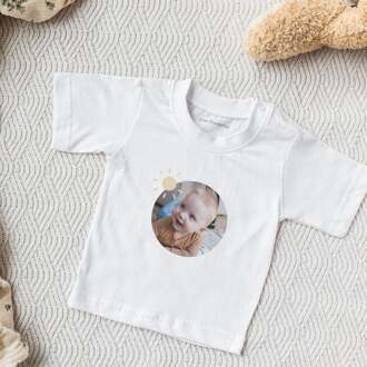 YourSurprise Baby shirt bedrukken - Korte mouw - Wit - 50/56