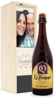 YourSurprise Bier in bedrukte kist - La Trappe Quadrupel