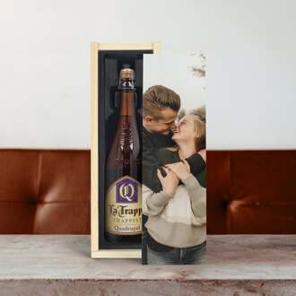 YourSurprise Bier in bedrukte kist - La Trappe Quadrupel