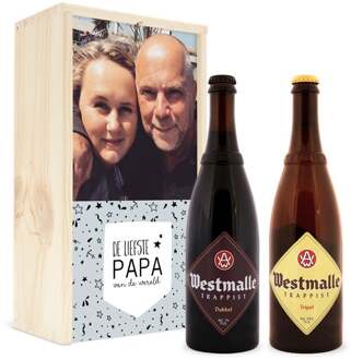 YourSurprise Bier in bedrukte kist - Westmalle Dubbel & Tripel
