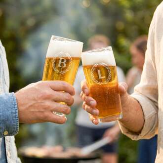 YourSurprise Bierglas fluitje graveren - 190 ml - 2 stuks