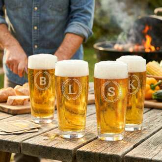 YourSurprise Bierglas fluitje graveren - 190 ml - 4 stuks