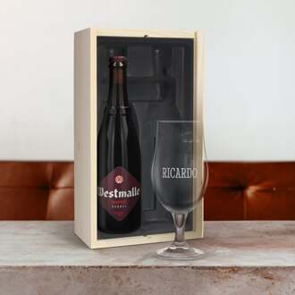 YourSurprise Bierpakket met glas - Westmalle Dubbel