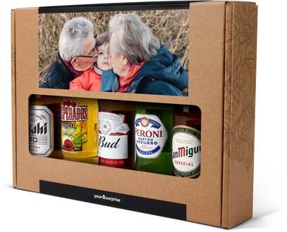 YourSurprise Bierpakket voor opa bedrukken - Internationaal