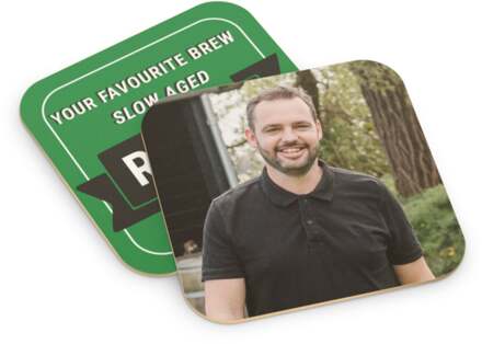 YourSurprise Bierviltjes set met foto - Vierkant - 6 stuks