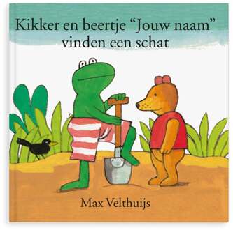 YourSurprise Boek met naam en foto - Kikker en beertje vinden een schat - Softcover
