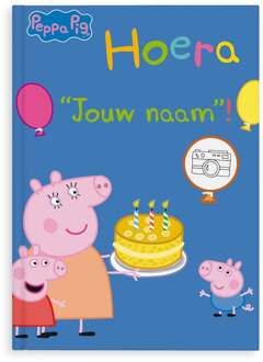 YourSurprise Boek met naam en foto - Peppa Pig - Hoera! - Softcover