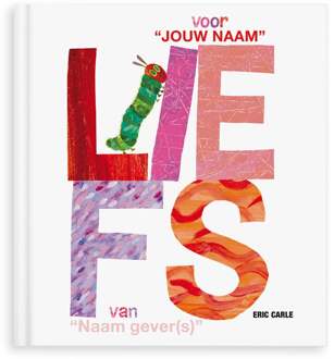YourSurprise Boek met naam en foto - Rupsje Nooitgenoeg - Liefs - Hardcover