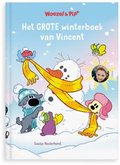 YourSurprise Boek met naam en foto - Woezel & Pip - Winterboek - XL boek (Hardcover)