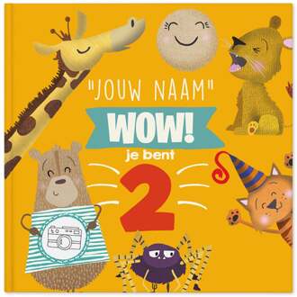 YourSurprise Boek met naam en foto - Wow, je bent 2! - Hardcover