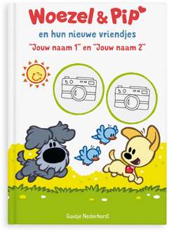 YourSurprise Boek met namen en foto's - Woezel en Pip tweelingeditie - XL boek (Softcover)