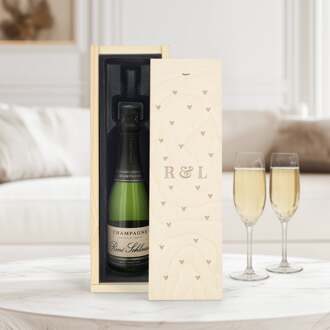 YourSurprise Champagne in gegraveerde kist - René Schloesser (375ml)
