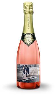 YourSurprise Champagne met bedrukt etiket - René Schloesser rosé (750ml)
