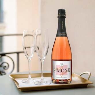 YourSurprise Champagne met bedrukt etiket - René Schloesser rosé (750ml)