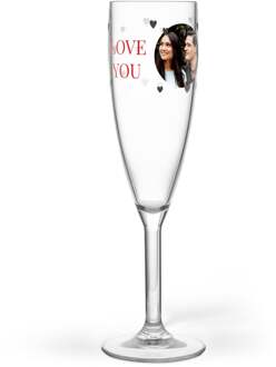YourSurprise Champagneglas bedrukken - Kunststof - Mydrinkglass