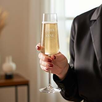 YourSurprise Champagneglas graveren - Luxe glas - 4 stuks