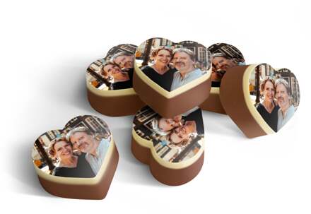 YourSurprise Chocolade bonbons hart met foto - 36 stuks