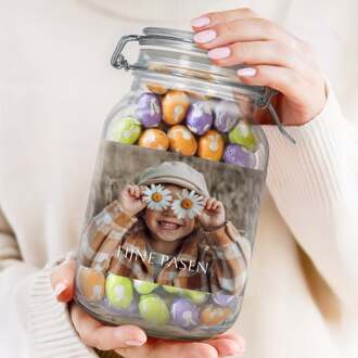 YourSurprise Chocolade paaseitjes in gepersonaliseerde pot - 2l