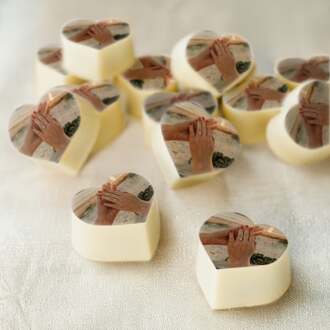 YourSurprise Chocolade traktatie met foto - Praliné - 50 stuks - Hart