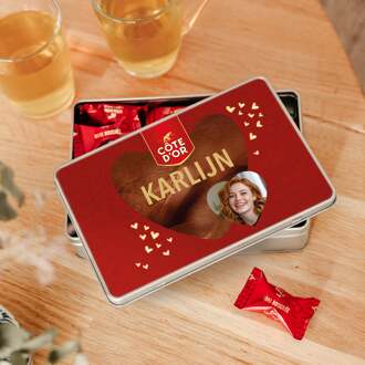 YourSurprise Côte d'Or Mini Bouchée Chocolade Box met naam - Rechthoek