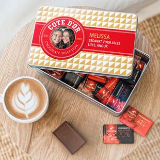 YourSurprise Côte d'Or Vintage Chocolade Box met naam