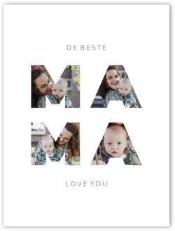 YourSurprise Foto collage poster maken - 'Mama en ik' (30x40)