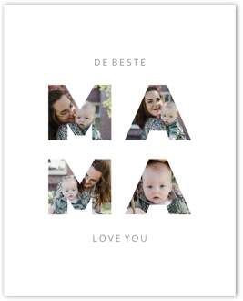 YourSurprise Foto collage poster maken - 'Mama en ik' (40x50)