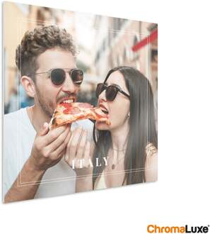 YourSurprise Foto op aluminium afdrukken - Wit (ChromaLuxe) - 40 x 40 cm