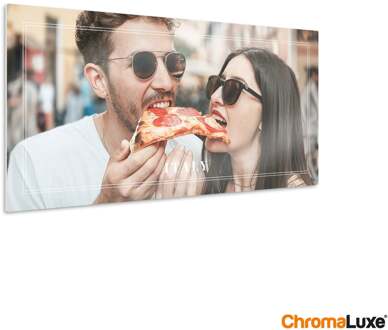 YourSurprise Foto op aluminium afdrukken - Wit (ChromaLuxe) - 60 x 30 cm