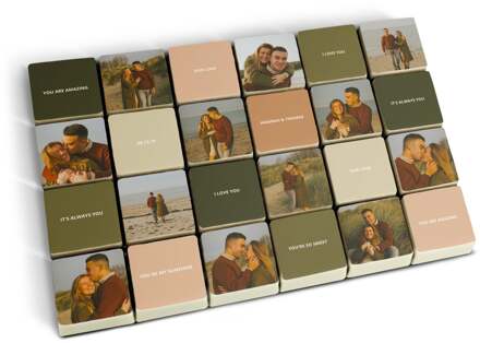 YourSurprise Foto op chocolade blokjes