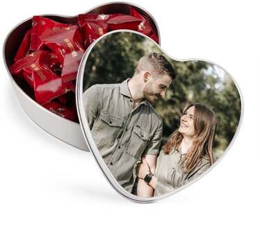 YourSurprise Gepersonaliseerd geschenkblik - Hart - Mini Bouchée