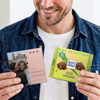 YourSurprise Gepersonaliseerde chocolade - Ritter Sport - Pistache