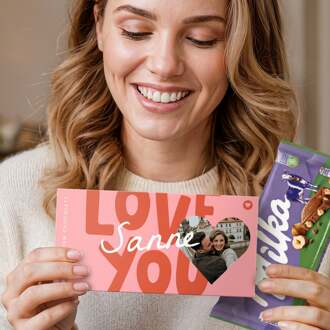 YourSurprise Gepersonaliseerde chocoladereep - Milka - Hazelnoot