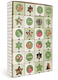 YourSurprise Gepersonaliseerde DIY adventskalender - L - 43 x 29,5 x 6,7 cm