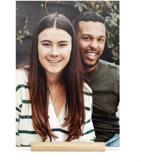 YourSurprise Gepersonaliseerde houten valentijnskaart - Verticaal