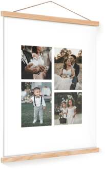 YourSurprise Gepersonaliseerde poster met houten posterhanger 40x60
