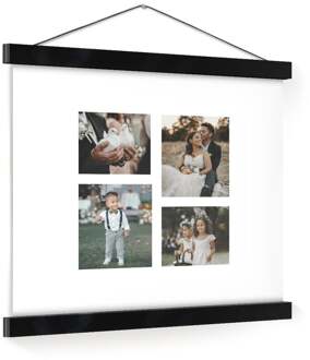 YourSurprise Gepersonaliseerde poster met zwarte posterhanger 30x30