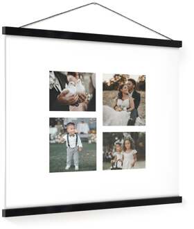 YourSurprise Gepersonaliseerde poster met zwarte posterhanger 50x50