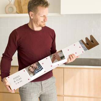 YourSurprise Gepersonaliseerde reep met Toblerone chocolade - XXL - 4,5 kilo