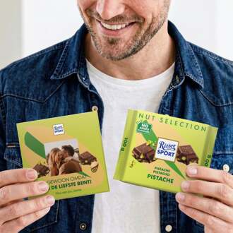 YourSurprise Gepersonaliseerde Ritter Sport chocolade- Pistache