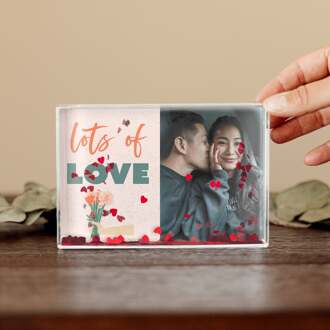 YourSurprise Hartjes fotoblok met foto en/of tekst