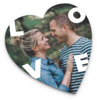 YourSurprise Hartvormige onderzetter bedrukken - 1 stuk