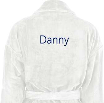 YourSurprise Heren badjas borduren - Wit - S/M