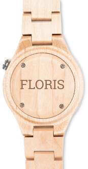 YourSurprise Houten horloge graveren