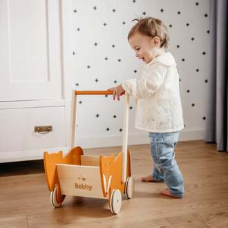 YourSurprise Houten loopwagen met naam