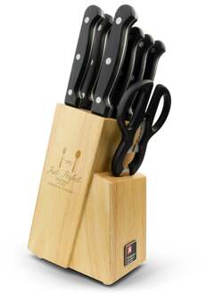 YourSurprise Houten messenblok graveren (inclusief messenset)