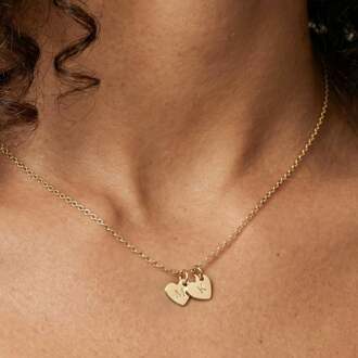 YourSurprise Initialen ketting - Hart - Goud - 2 st