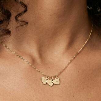 YourSurprise Initialen ketting - Hart - Goud - 3 st